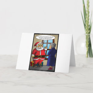 Kerstman & Wiki Leaks Grappige Cadeaus T-shirts & Feestdagen Kaart