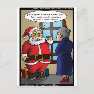 Kerstman & Wiki Leaks Grappige Cadeaus T-shirts & Feestdagenkaart