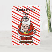 Kerstman wil wc-papier Funny Christmas Kaart (Voorkant)
