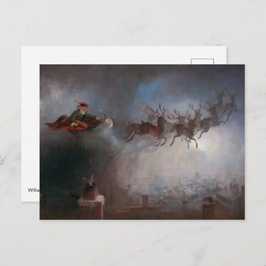 kerstman | William Holbrook Beard | Briefkaart (Voorkant / Achterkant)