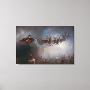kerstman William Holbrook Beard Canvas Afdruk