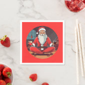 Kerstman Yoga Pose Servet (Insitu)