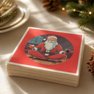 Kerstman Yoga Pose  Servet