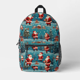 Kerstman Zak 2 Bedrukte Rugzak