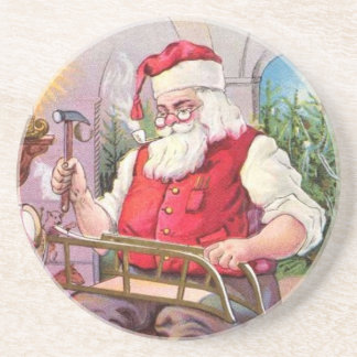  kerstman zandsteen onderzetter