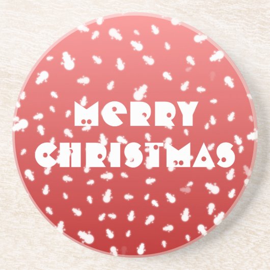 Kerstman Zandsteen Onderzetter (Voorkant)