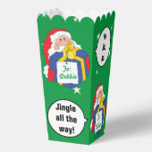 Kerstman zegt dat het gunst dozen bedankdoosjes (Achterkant)