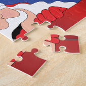 Kerstman zegt legpuzzel (Zijkant)