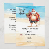 Kerstman Zomer Kerstmis in juli Kaart (Voorkant / Achterkant)