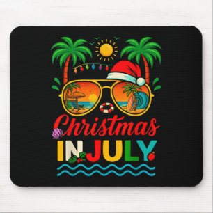 Kerstman Zonnebril Strand Kerstmis In Juli Heren D Muismat