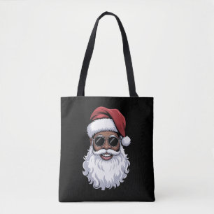 Kerstman Zwarte Kerstman Kerstman Afro Afro-Amerik Draagtas