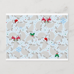 kerstmanatee feestdagenkaart