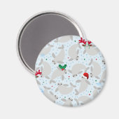 kerstmanatee magneet (Voorkant / Achterkant)