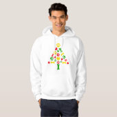 kerstmanboom hoodie (Voorkant volledig)