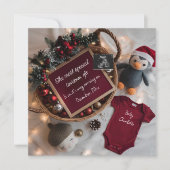 Kerstmand zwangerschap aankondiging (Voorkant)