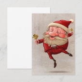 kerstmandansen voor kerstmandansen kaart (Voorkant / Achterkant)