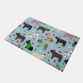 kerstmandehond Doormat Deurmat (Schuin)