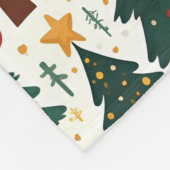 kerstmandeken fleece deken (Hoek)