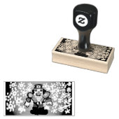 kerstmankertjes 	rubberstempel (Gestempeld)