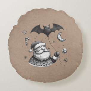Kerstmanklauw Rond Kussen