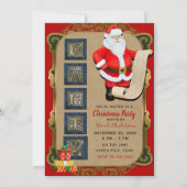 Kerstmanlijst Noordpool Kerstfeest Kerstfeest Kaart (Voorkant)