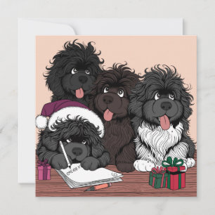 Kerstmanlijst, twee keer controleren feestdagenkaart