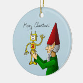 Kerstmanmaker Keramisch Ornament (Links)