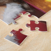 kerstmanmeisje legpuzzel (Zijkant)