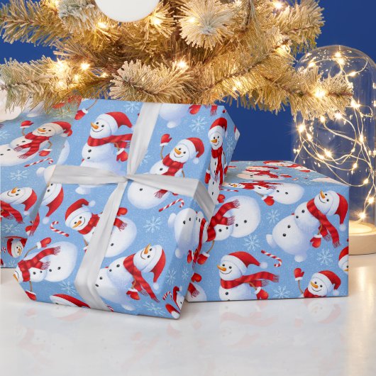 Kerstmannen Cadeaupapier (Feestdagen)