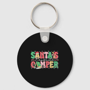 Kerstmannen Favoriete Camper Kampeer Bemanningsfam Sleutelhanger