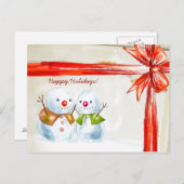 Kerstmannen Feestdagenkaart (Voorkant / Achterkant)