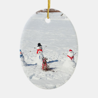 Kerstmannen Keramisch Ornament