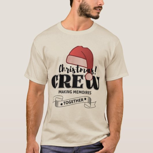 Kerstmannen maken samen herinneringen t-shirt (Voorkant)