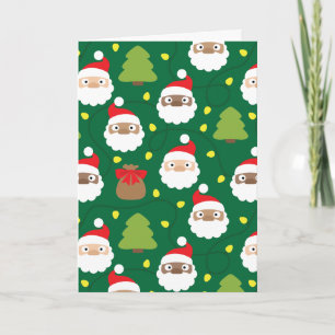 Kerstmannen Patroon Kaart