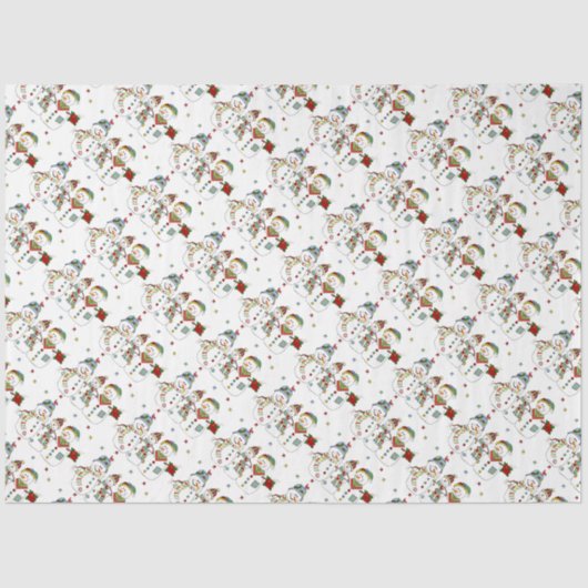 Kerstmannen Tissuepapier (Voorkant)