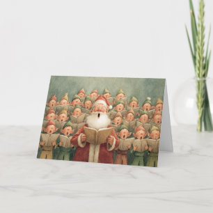 Kerstmannenkoor Feestdagen Kaart