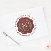 🎁 Kerstmannetje Geheime Cadeau Etiket Sticker (Envelop)