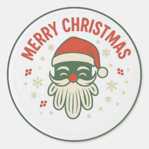 Kerstmannetje gezicht Sticker