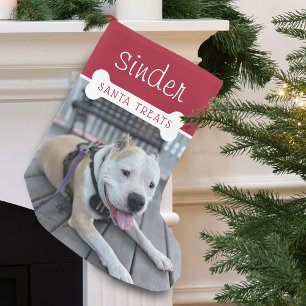 Kerstmannetje Hond Leuk Foto Kleine Kerstsok
