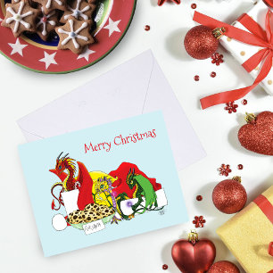 Kerstmannetje Melk Koekjes Draken Kaart
