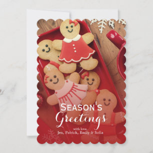 Kerstmannetjes Feestdagenkaart