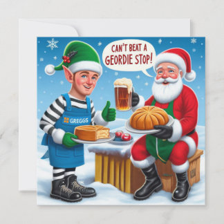 Kerstmannetje's Greggs Feestdagenkaart