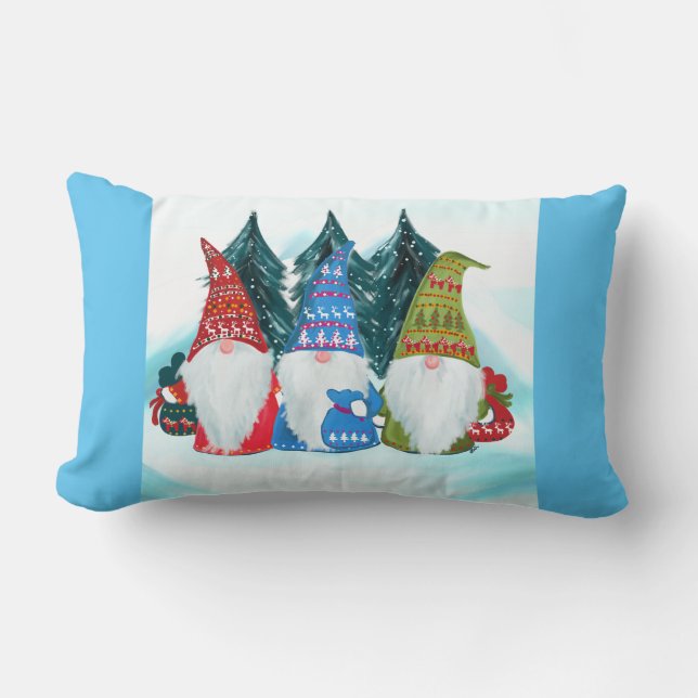 Kerstmannetjes Kussen (Voorkant)