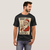 Kerstmannetje's Laatste Zenuw Express T-shirt (Voorkant volledig)