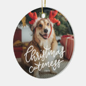 Kerstmannetjes schattige feestdagen ornament (Links)