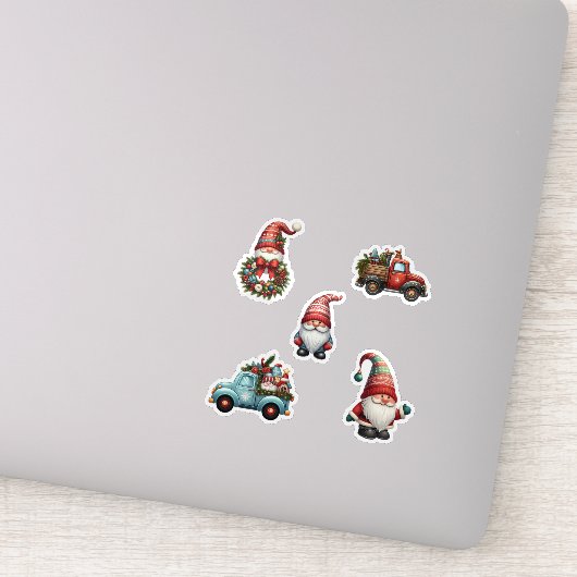 Kerstmannetjes Sticker (Detail)