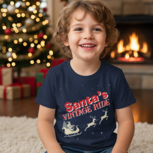 Kerstmannetje's Vintage Ritu Retro Kerst Kinder T- T-shirt