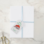 Kerstmannetjeshoed Cadeaulabels (Met Touw)