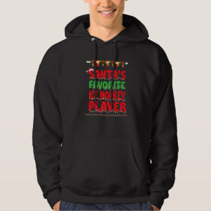 Kerstmanns Favoriete IJshockeyspeler X-mas Idee Ma Hoodie