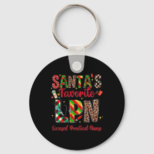 Kerstmanns favoriete LPN Geregistreerd praktijkond Sleutelhanger